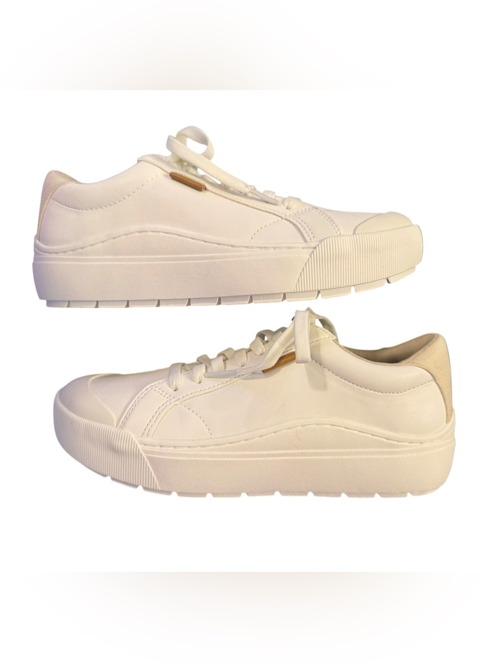 Dr. Scholl's Time Off White and Cream Lace-Up Sneaker Women’s Size 7.5 - Picture 5 of 8